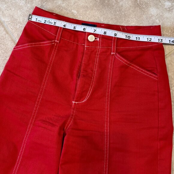 The Delaney Clean-Seamed High-Rise Wide-Leg Jeans by Maeve - Picture 6 of 13